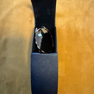 Prada Black and Gold Sunglasses Case